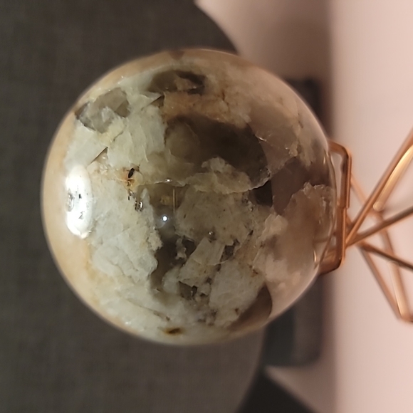 Cherry  Blossom  agate sphere - Picture 7 of 7